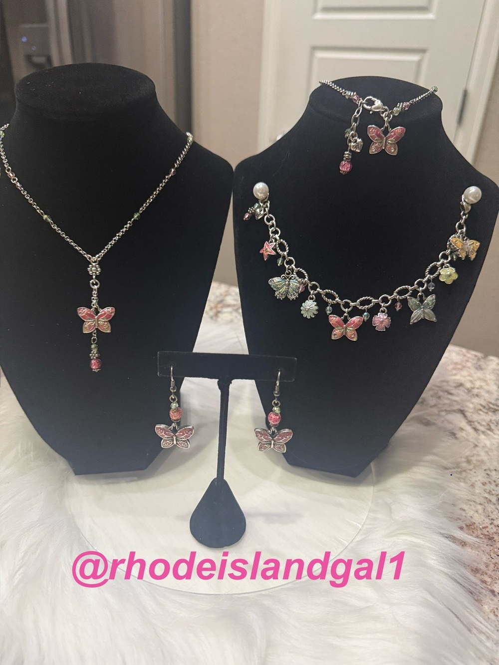 🩷🦋💚Brighton Flutter Butterfly Set Rare/Collectible/Retired